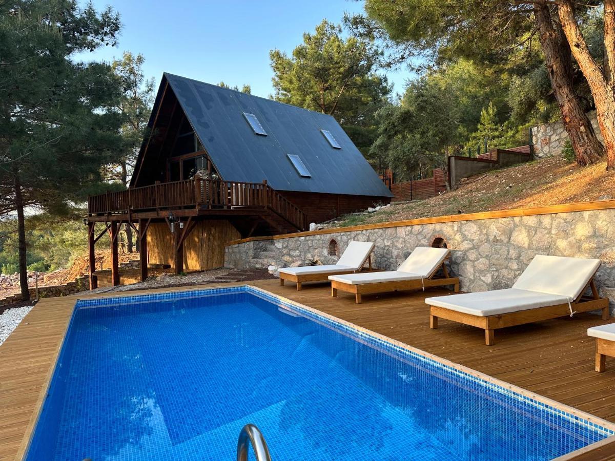 Panurlawoodenhouse Oezel Havuz& Sauna Mavi Екстериор снимка