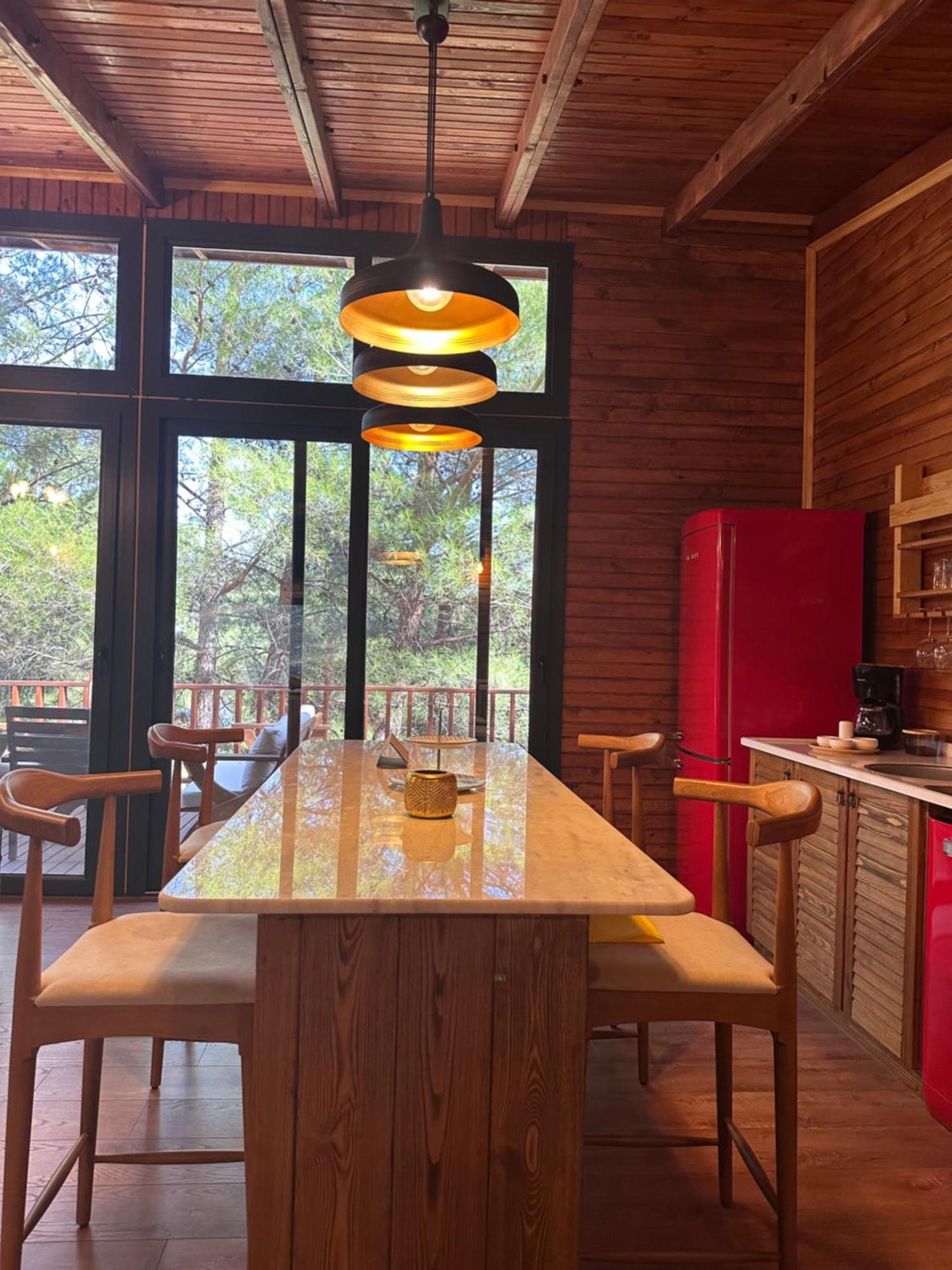 Panurlawoodenhouse Oezel Havuz& Sauna Mavi Екстериор снимка